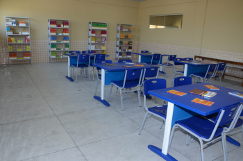 Foto: Escola Profª Isaura Baía, em Mocajuba, é a 72ª reconstruída pelo Governo do Pará | Fotógrafo: Rai Pontes